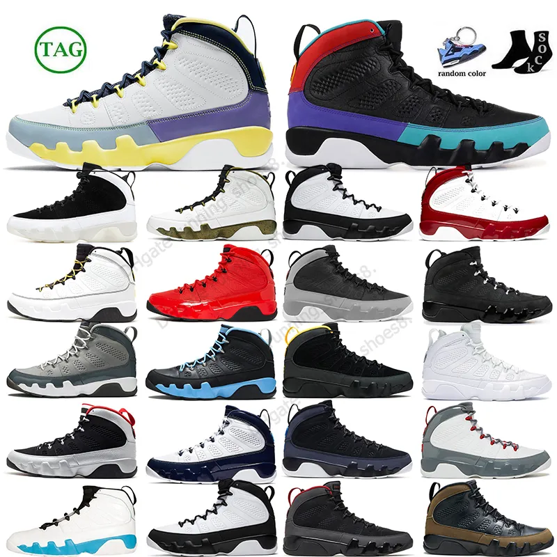 9s Basketball Shoes for Men Jumpman 9 City of Flight Particle Grey Dream it do it Change The World Olive Concord Fire Red UNC Powder Blue Jodons