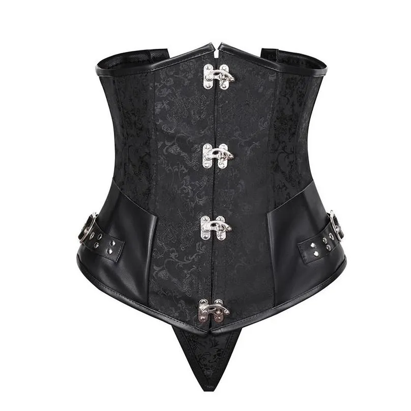 Bustiers Corsets Basque Costume Clubwear Gothique Femmes Acier Steampunk Corset Top Underbust Plus Taille Drop Livraison Vêtements Underwe Dhblp