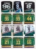 96 Charlie Conway Hockey Jersey 8 Teemu Selanne 9 Paul Kariya 99 Banks 44 Reed 21 Portman 66 Bombay 33 Goldberg