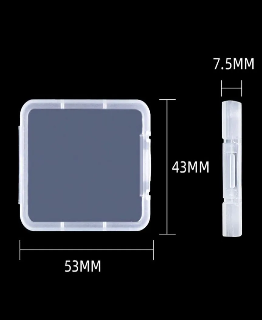 Boîte de conteneur incassable, étui de Protection pour cartes mémoire, boîtes à outils en plastique Transparent, rangement facile à transporter a288235621