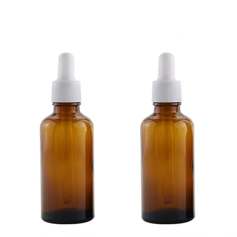 Glas-Tropfflasche, bernsteinfarbene Augentropfflaschen mit Augentropfer für Öle, Flüssigkeiten, auslaufsichere Reiseflaschen Gtjhx