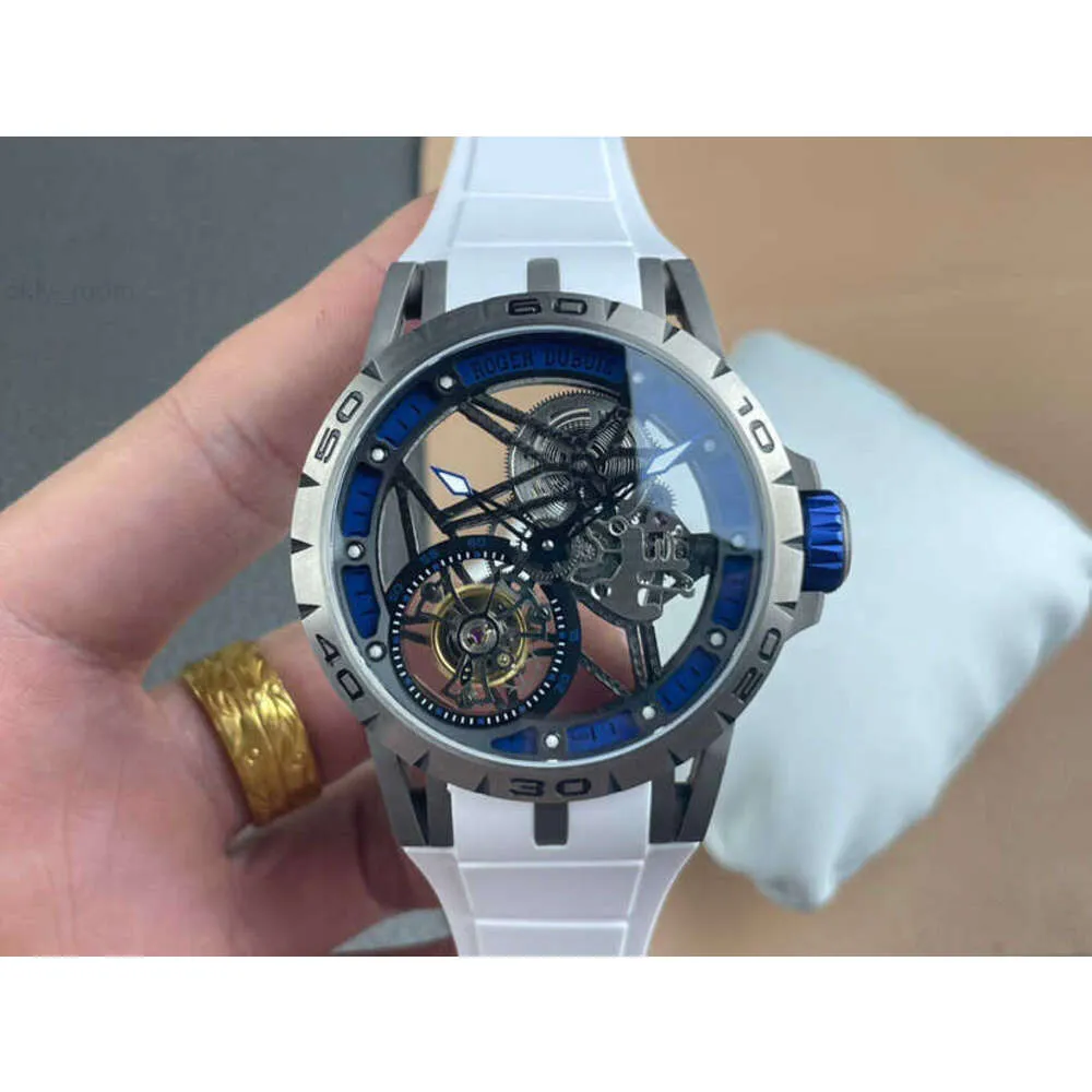 RELOJ R LUXURY D Znakomity Tourbillon B Complex E Limited X nadgarstki zegarki 0479 45 mm Complex RD505sq Najwyższej jakości lodowe Out Ext Watch For Man Movement W.