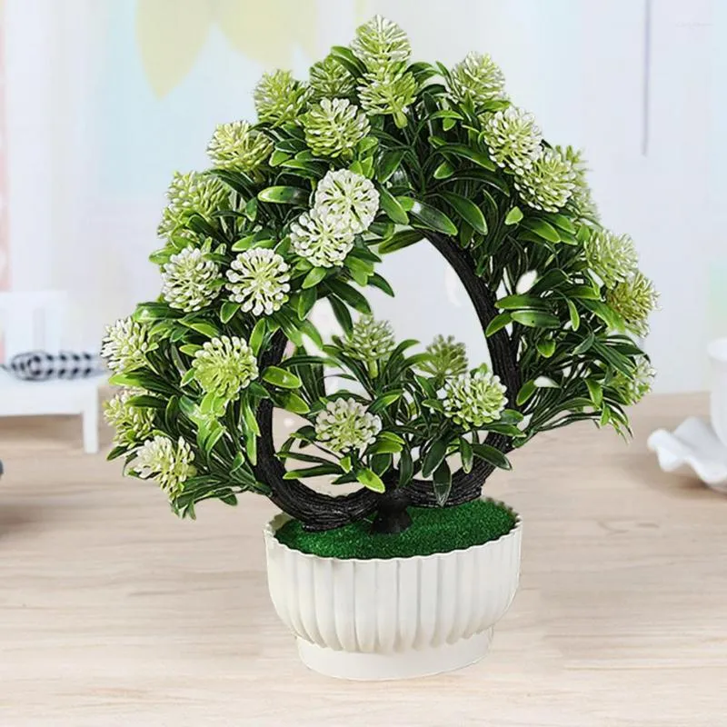 Decoratieve bloemen Praktische simulatie bonsai langdurige groene bladeren eettafel kunstmatige kleine tomaten ornament creëren vitaliteit