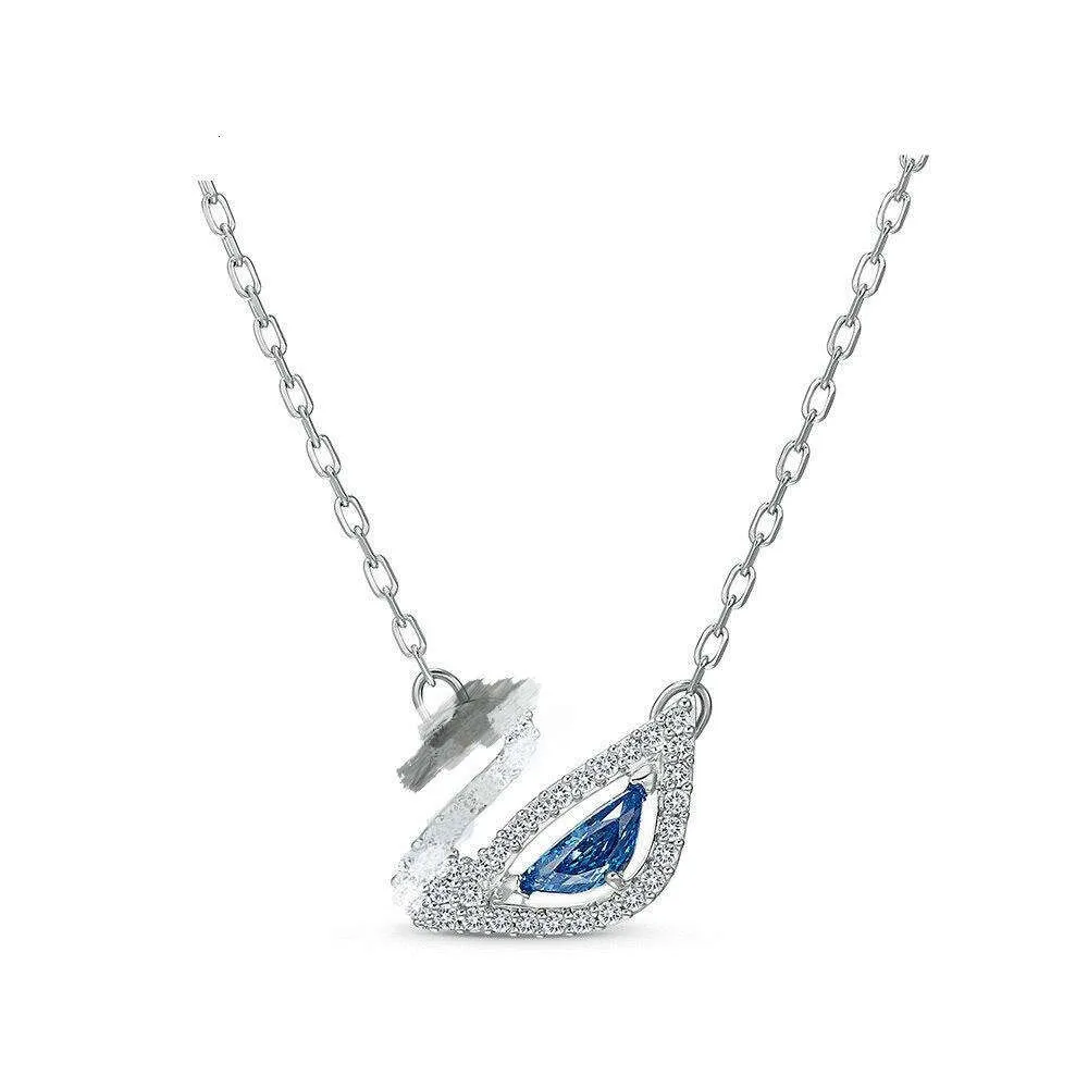 Light Luxury Diamond throb Necklace 14K swkarovbskif Gold Ladies Swan Pendant Designer Necklace Y2K Jewelry Valentine's Day Gift High quality