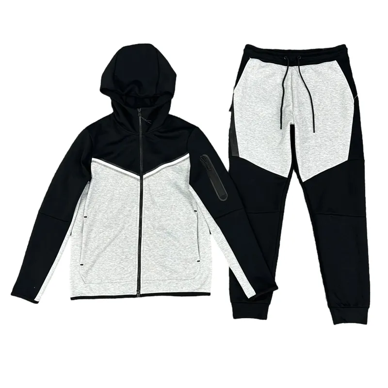 Män mode Sweatshir 2 -stycken kläder jogger Men's Sportswear Hoodie Full Zipper Classic Men Sweatshir Luxury Brand Women's Tracksuits Long Sleeve Clothes M9