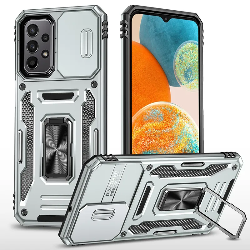 For Samsung Galaxy S20 Ultra Case, Ring Kickstand Magnetic & Slide Camera  Protector Military-Grade Hybrid Rugged Drop Protection Phone Cover