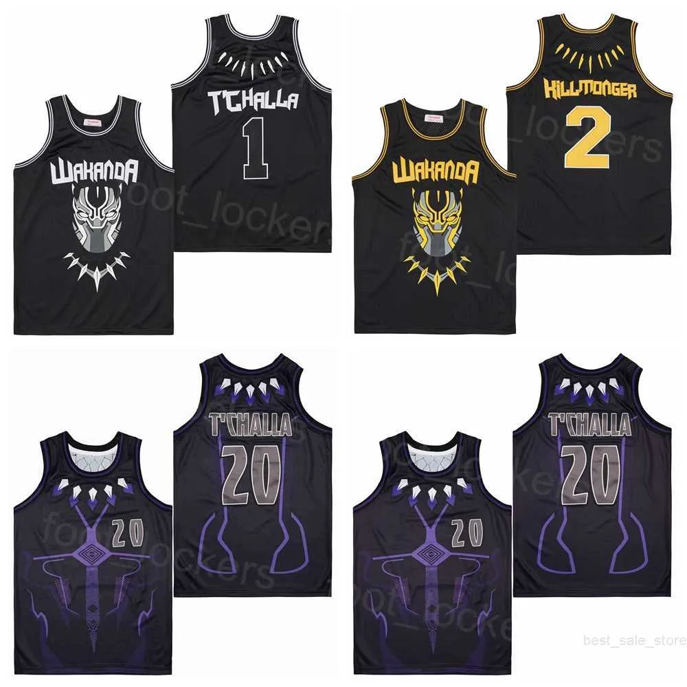 Фильм 2 Hillmoager Эрик Killmonger Jerseys Fif