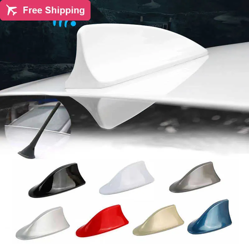 2022 Bilantenner Shark Fin Antenna Auto Radio Signal Aerial Takantenner för Universal Car Model Car Styling