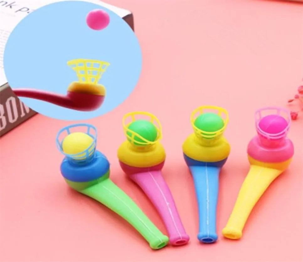12PCS Pipe Ball Party Gifts Colorful Magic Blowing Pipe Floating Ball Children Toys Party Favors Birthday Present for Kids 2112164701736