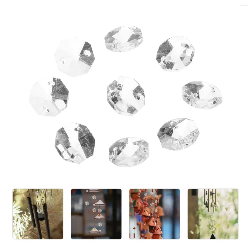 Rideau 100 pièces Kit de perles de verre breloques bijoux artisanat clair fabrication de bijoux plage bricolage rideaux transparents porte