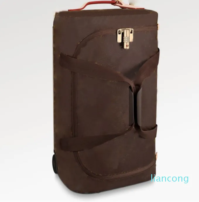 Horizon Soft Duffle 55 Suitcase Lightweight Trolley with TSA Padlock,  Double Pull Zipper Closure, Wide U Opening, Luxury Spinner Universal Wheel, 