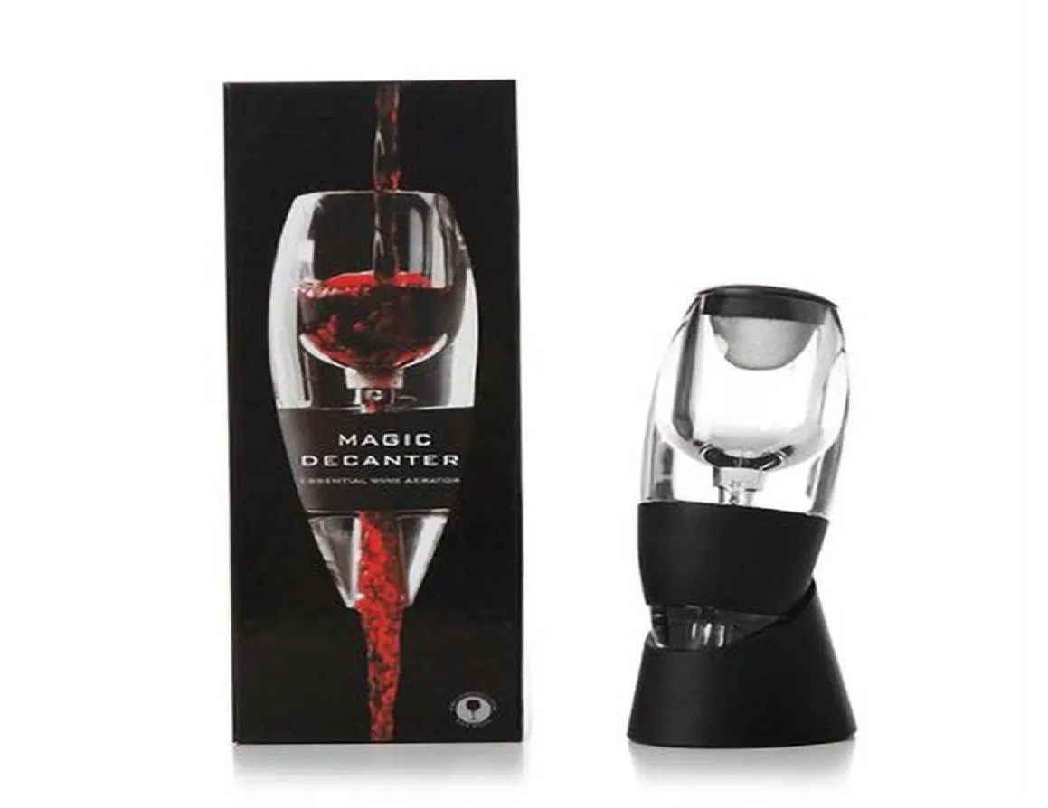 Red Wine Aerator Filtra narzędzia Magic Szybki dekanter Zestaw Esential Torka Travel z detaliczną pudełkiem181q6136645