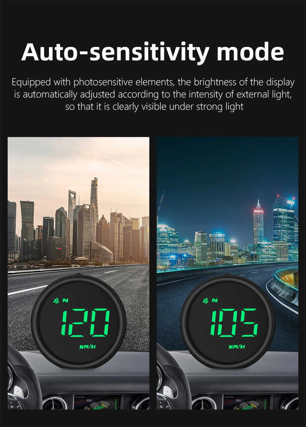 Speed Hud 2023 GPS HUD vehicle hud display for All Cars - KM/H MPH Speedometer ...