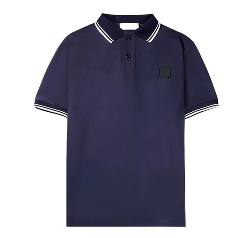 2023 verão lazer tempo confortável polos masculinos simples bordado logotipo sólido camisa polo marca de moda casal