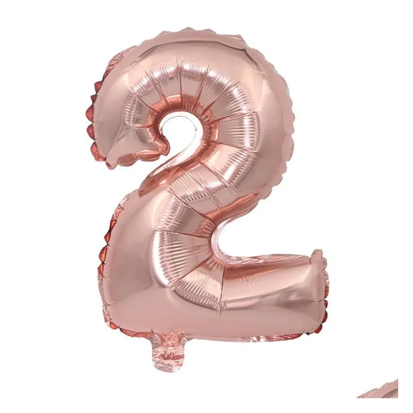 32inch number foil balloons digit 09 balls for wedding birthday party decorations kids adult balon anniversary number supplies