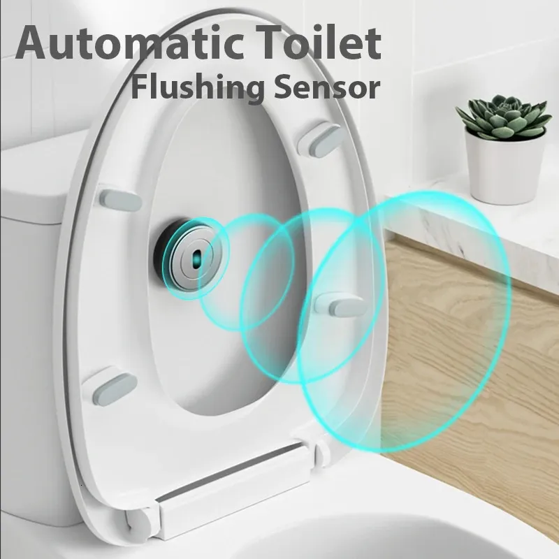 Válvulas WC Automático Flushing Sensor Household Defecação Flusher Corpo Humano Off Seat Fezes Indução Urinária Flush 231124