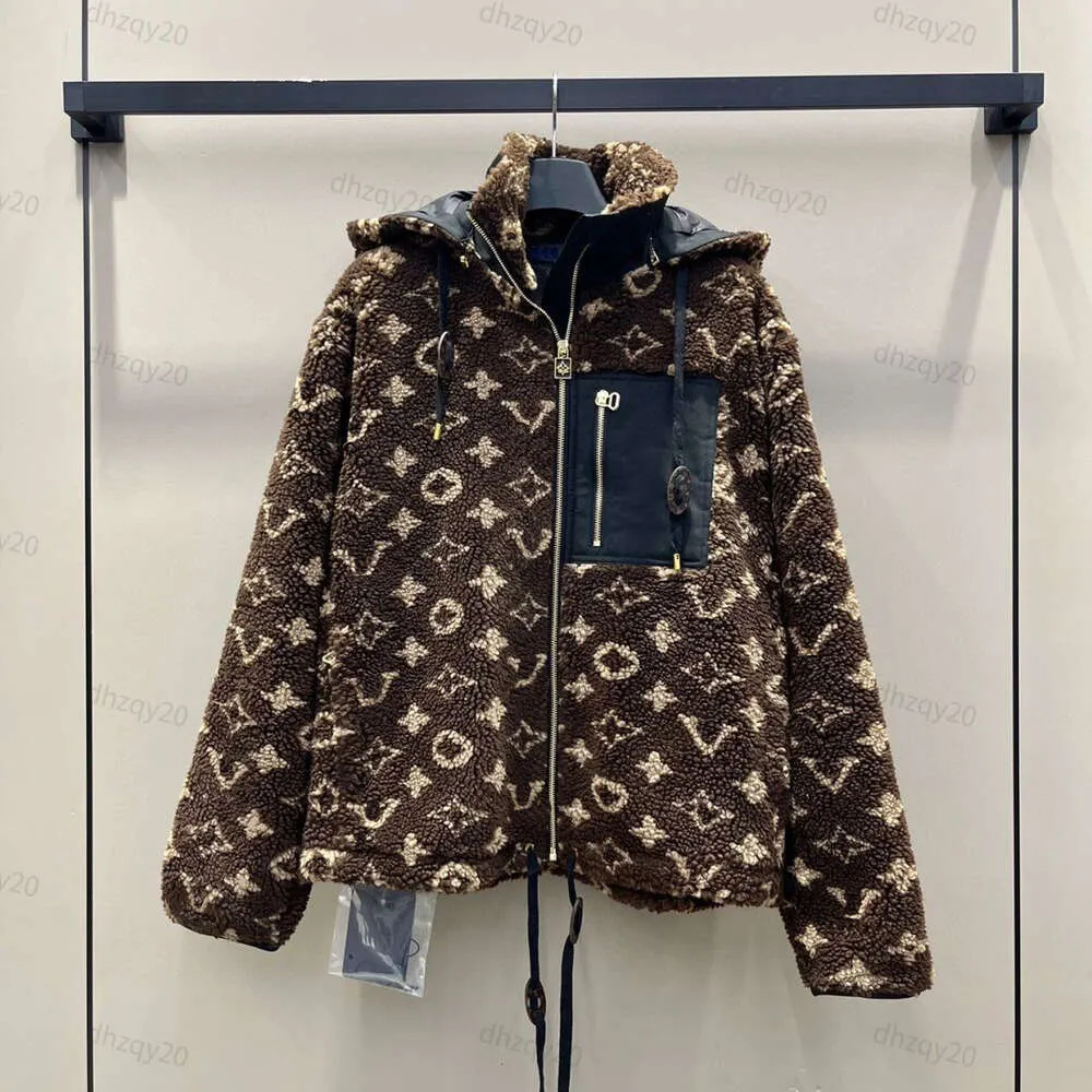 Vinter ylle designer puffer jacka kvinnor kläder 1v jacquard baseball skjorta herrar utomhus sportkläder hoody blixtlås hjärtkardigan maillard parka kappa