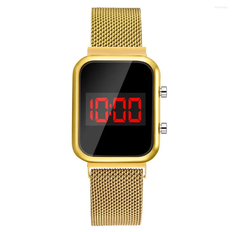 Polshorloges luxe dames polshorloge led digitaal horloge ly 2023 dames waterdicht elektronisch klokcadeau voor meisjesrelogio