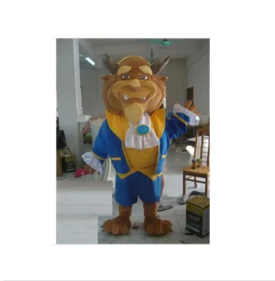 Meilleure vente belle bête lion Costume Animal dessin animé mascotte Costume noël déguisement Halloween mascotte Costume