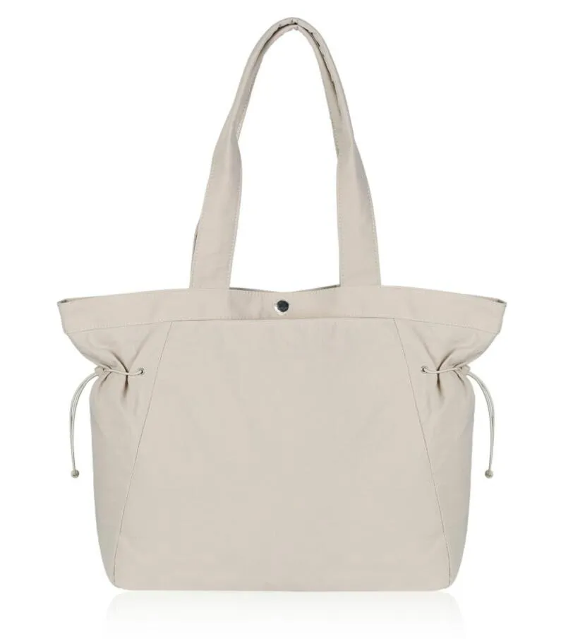 18L Side Cinch Shopper Bag Large Capacity Multifunctional Handbag For