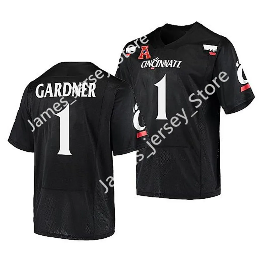 Custom 2024 NCAA Mens Cincinnati Bearcats Football Jersey 1 Sauce