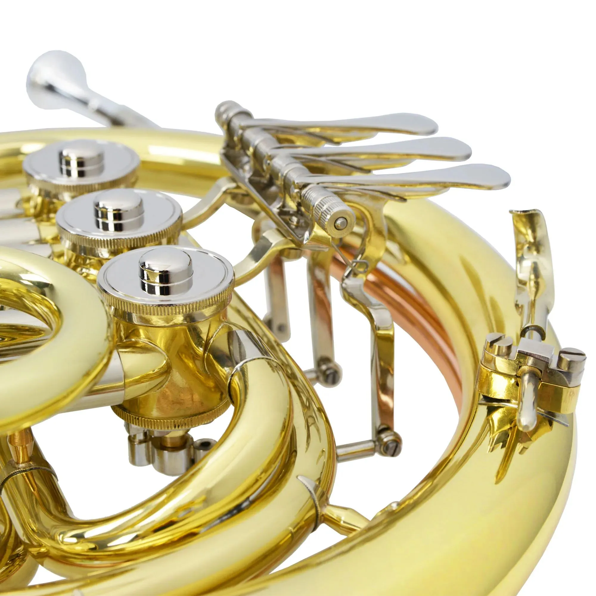 Mini Brass Instrument Montreux Mini French Horn - Compact Gold Brass Lacquer Instrument with ...