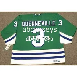 #3 JOEL QUENNEVILLE Hartford Whalers 1988 CCM Away Hockey Jersey Stitch any name number