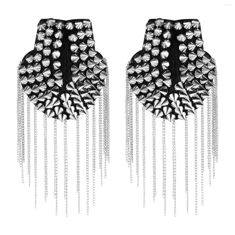 Brooches Fringe Epaulet Retro Decor Decorative Shoulder Board Tassel Rivet Edge Trim Badge