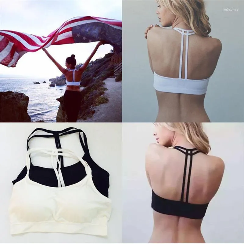 Yoga Outfit Push Up Gym Women For Fitness Sports Wear Bra Crop Top Cup A-D Black White Running Haut Femme Sujetador Deportivo Mujer