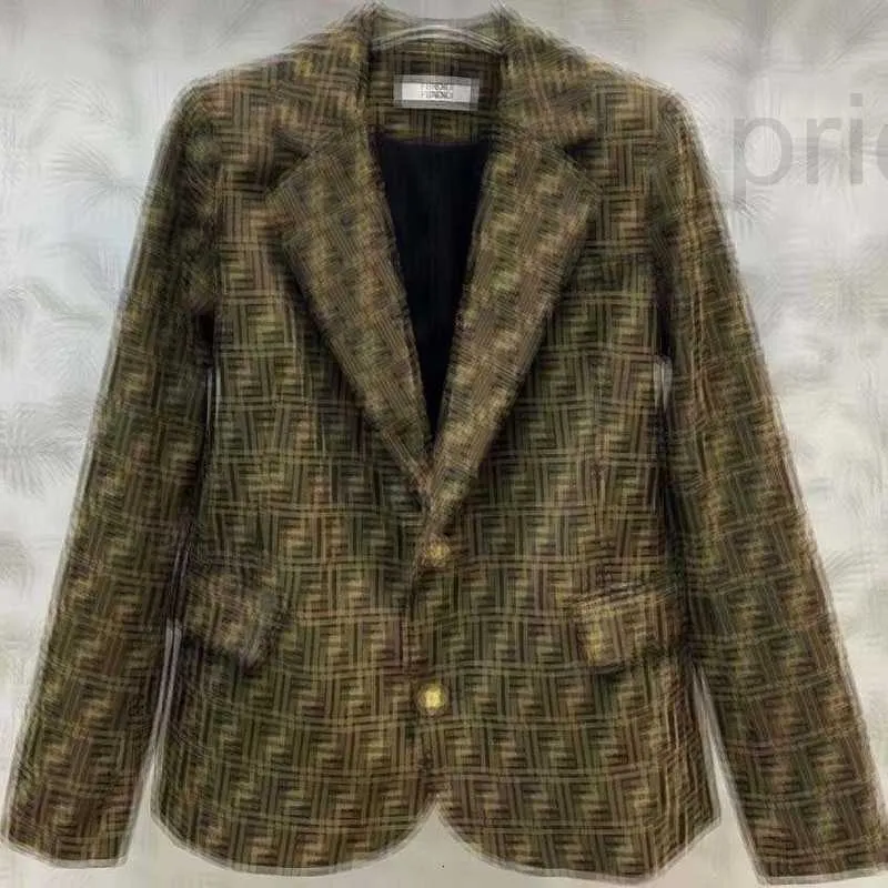 Abiti da donna Blazer firmati 2023 New Century Co con marchio Classic FF Old Flower Suit Coat Slimming GNH1