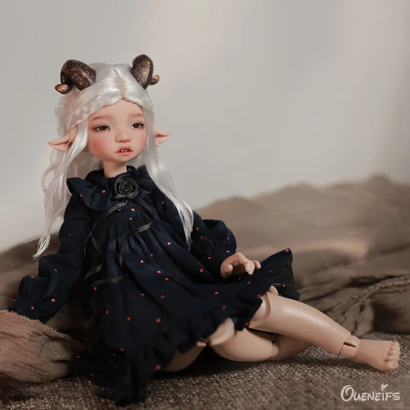 Poupées Appi Kore BJD 16 Fantasy tête Résine Jouets Mobile Joint Art Noir Puffy Jupe 230427