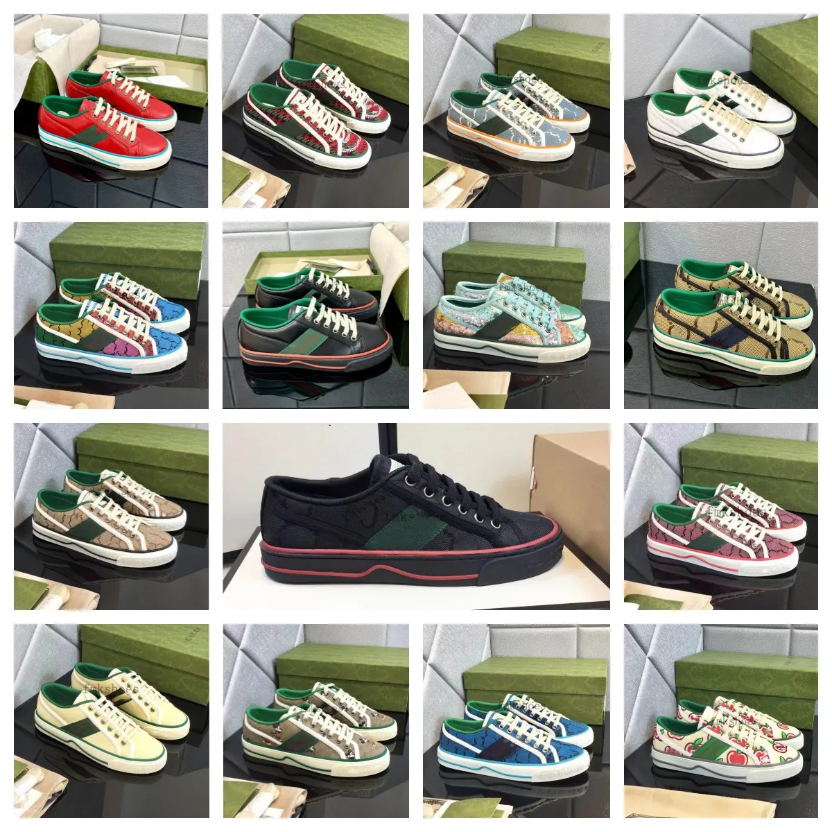 Luksusowe designerskie trampki Tennis 1977 Sneakers Mężczyźni kobiety płócienne buty lniane butowe but klasyczne mokasyny espadrilles gumowe podeszwy vintage trener 01