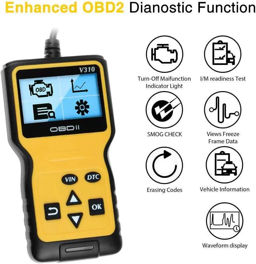 Scanner OBD2 Bluetooth Para Coche – Diagnóstico Fácil De Fallos, Compatible Con Vehículos Desde 1996