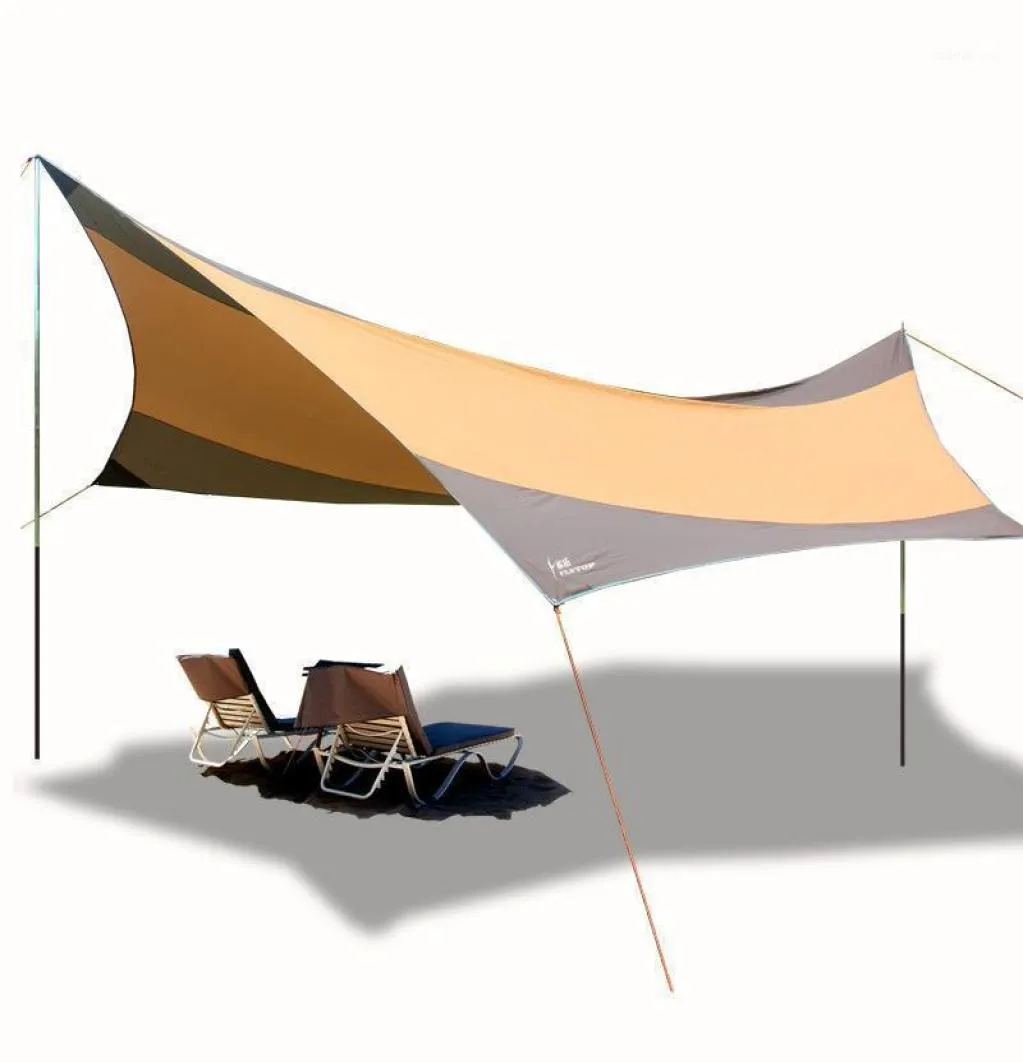 Tente pare-soleil de plage UPF50, abri extérieur, auvent, gazébo, Camping, 2 poteaux, 550-560cm, tentes et abris 2298284