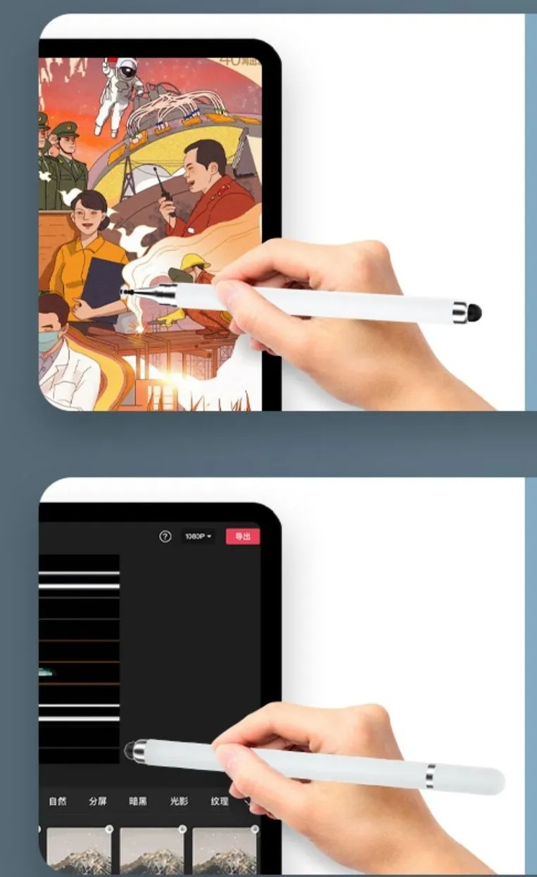 Mobil dokunmatik ekran kalem kapasitif dokunmatik tablet bilgisayar düzenleme iPad el yazısı için uygun mobil boya evrensel