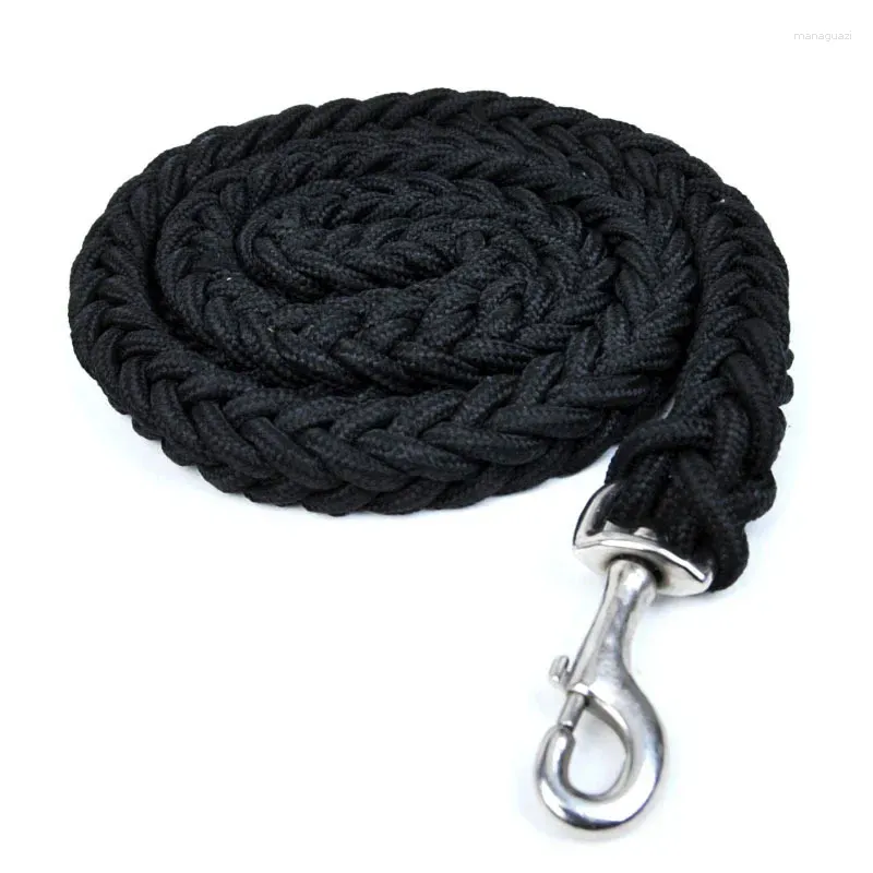 Hundhalsar 3 cm Leash Super Strong Grov Nylon Army Green Canvas Dubbelrad Justerbar krage ledning för träningsvandring