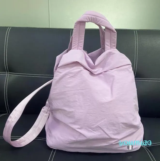 2023-Casual Messenger Shoulder Bags Backpack Women 19L Large Capacity Crossbody Gym Yogo Bag LL#80 22