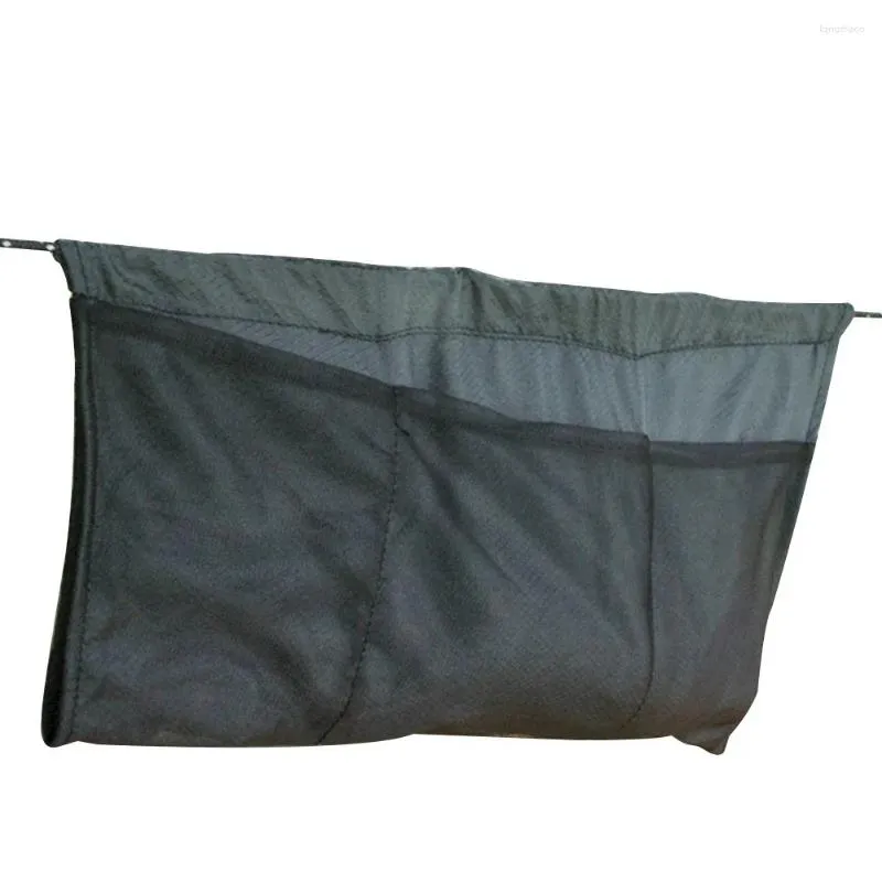 Storage Bags Camping Lightweight Bag Hanging Pouch Portable Foldable Sundries Holder Hammock Organizer Outdoor Sports Mesh Black