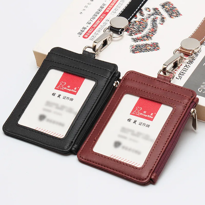ID -kort täcker pu teleskopiska snaps tydliga utdragbara märken Kreditkortsskydd Väskor Bank Affärsarbete ID -kortinnehavare
