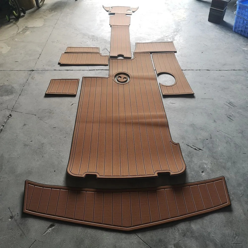 2008-2014 Mastercraft X35 Schwimmplattform Cockpit Pad Boot EVA Teak Deck Bodenmatte