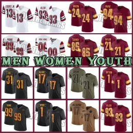 99 Chase Young Football Jerseys Washingtons Terry McLaurin Commanders Jahan Dotson Antonio Gibson Jonathan Allen Tress Way Daron Payne Kamren Curl Sam Howell