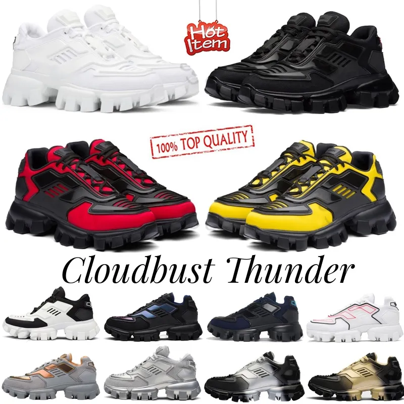 Mens Women Designer Chaussures décontractées 19fw Lates P CloudBust Thunder Low Top Lace Up Shoe Camouflage Capsule Series Couleur Assormer Augmenter la plate-forme de baskets Men