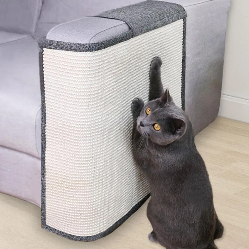 Mats katt Antiscratch Mat Tape Pet Scratch Board Pad Sisal Toy Couch Protectors Möbler Vakter Soffa Skydd för osynlig nagel