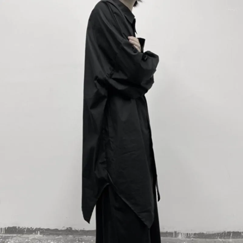 Chemisiers pour femmes Dark Series High-grade Swallow Tail Drop Feeling Shirt Design Manteau Homme Délicat Amoureux du Style Coréen