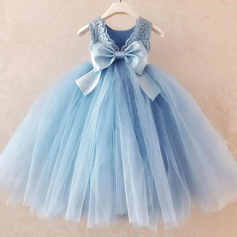 Robes de fille fleur pour les mariages petites filles concours de concours de concours de fête d'anniversaire de fête de bal de promotion