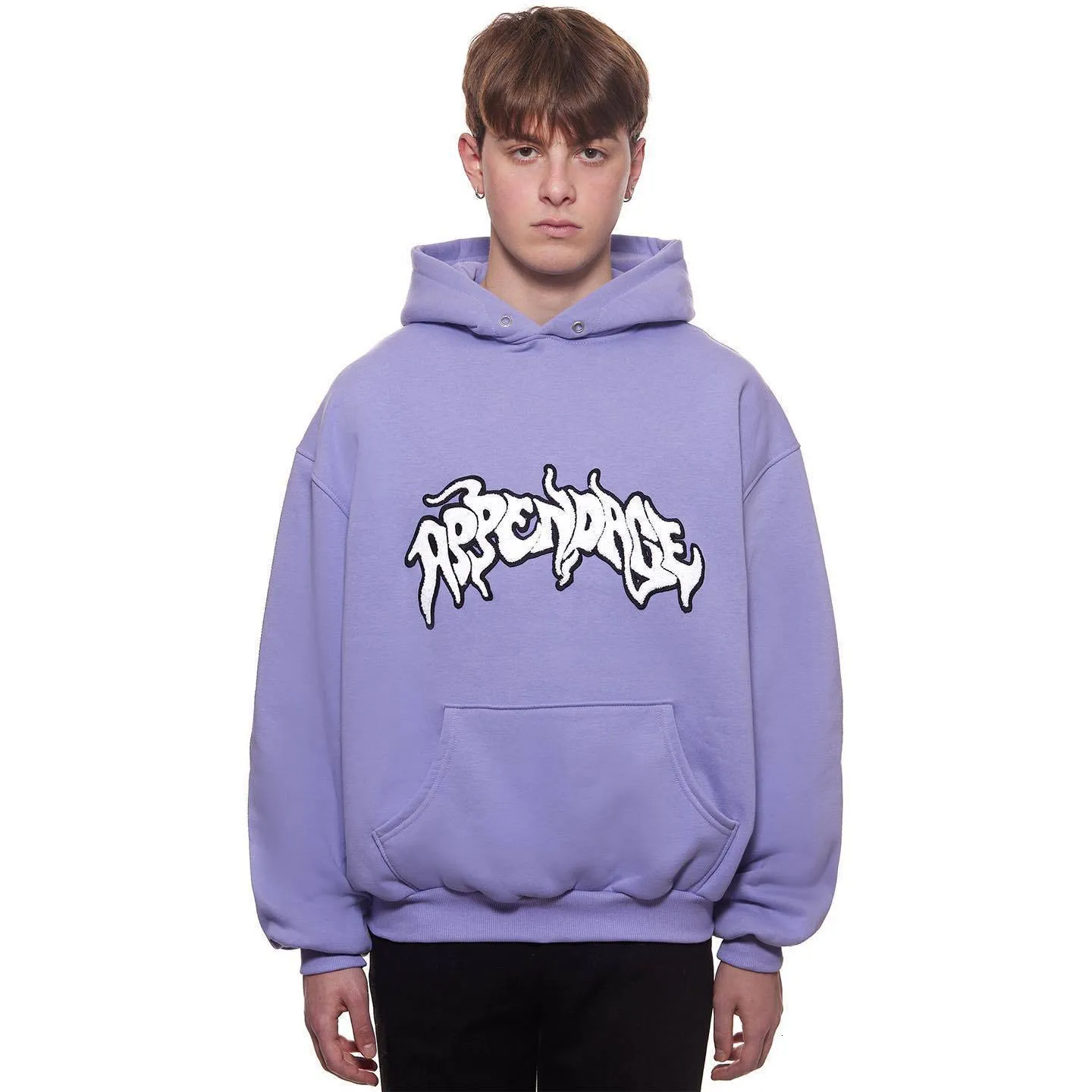 8 YARDS BIG HOODIE Mサイズ【古着】 Streetwear Harajuku Oversized Zip Up Hoodie: Womens Embroidered