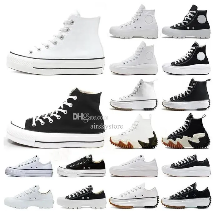 Designer canvas shoes men women thick bottom platform casual shoes Spring and Autumn conversitys Classic black and white high top low top comfortable converse Shoes