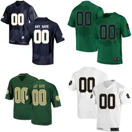 College Custom Norte Dame Fighting Irish Football Jerseys 52 Bo Bauer 15 Ryan Barnes 19 Marty Auer 2 Dj Brown 91 Josh Bryan Blake