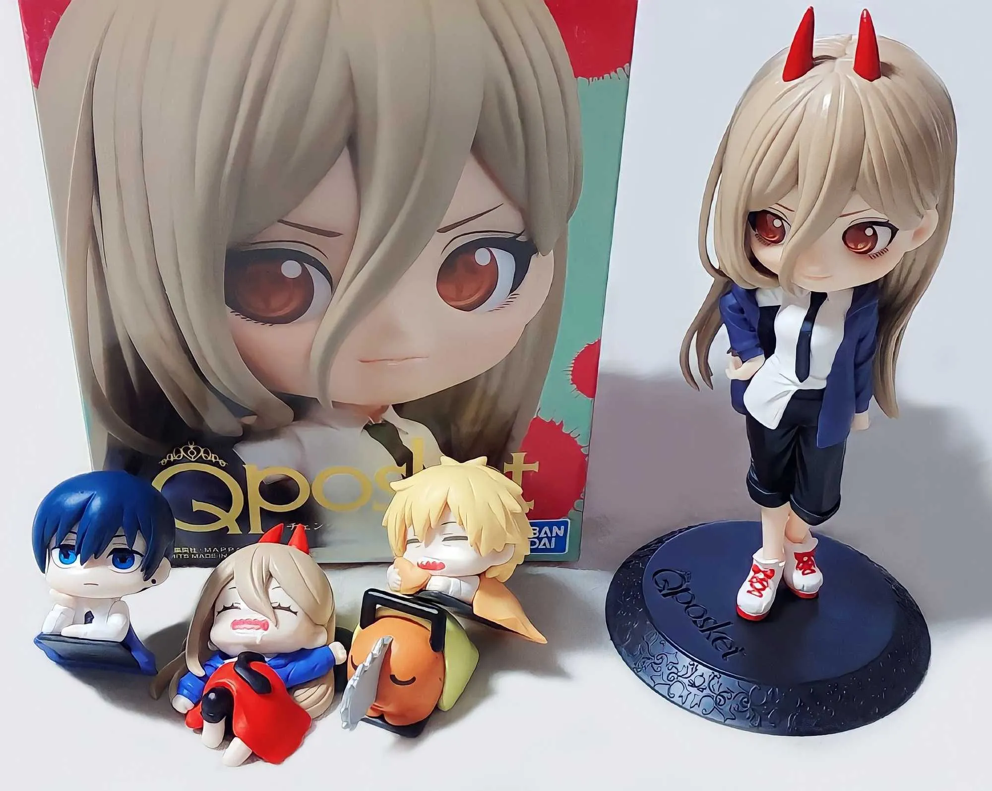 8 Peças/Conjunto Figuras De Ação Anime Motosserra Homem Denji Power Pochita  Boneca Modelo