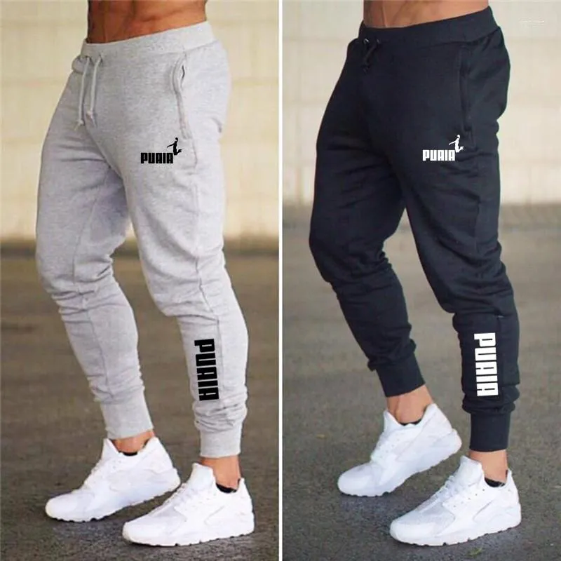 Herrbyxor Puaia Summer Men's Jogger Fitness Workout Running Sweatpants Elastic Midje Drawstring Casual Thin Trousers